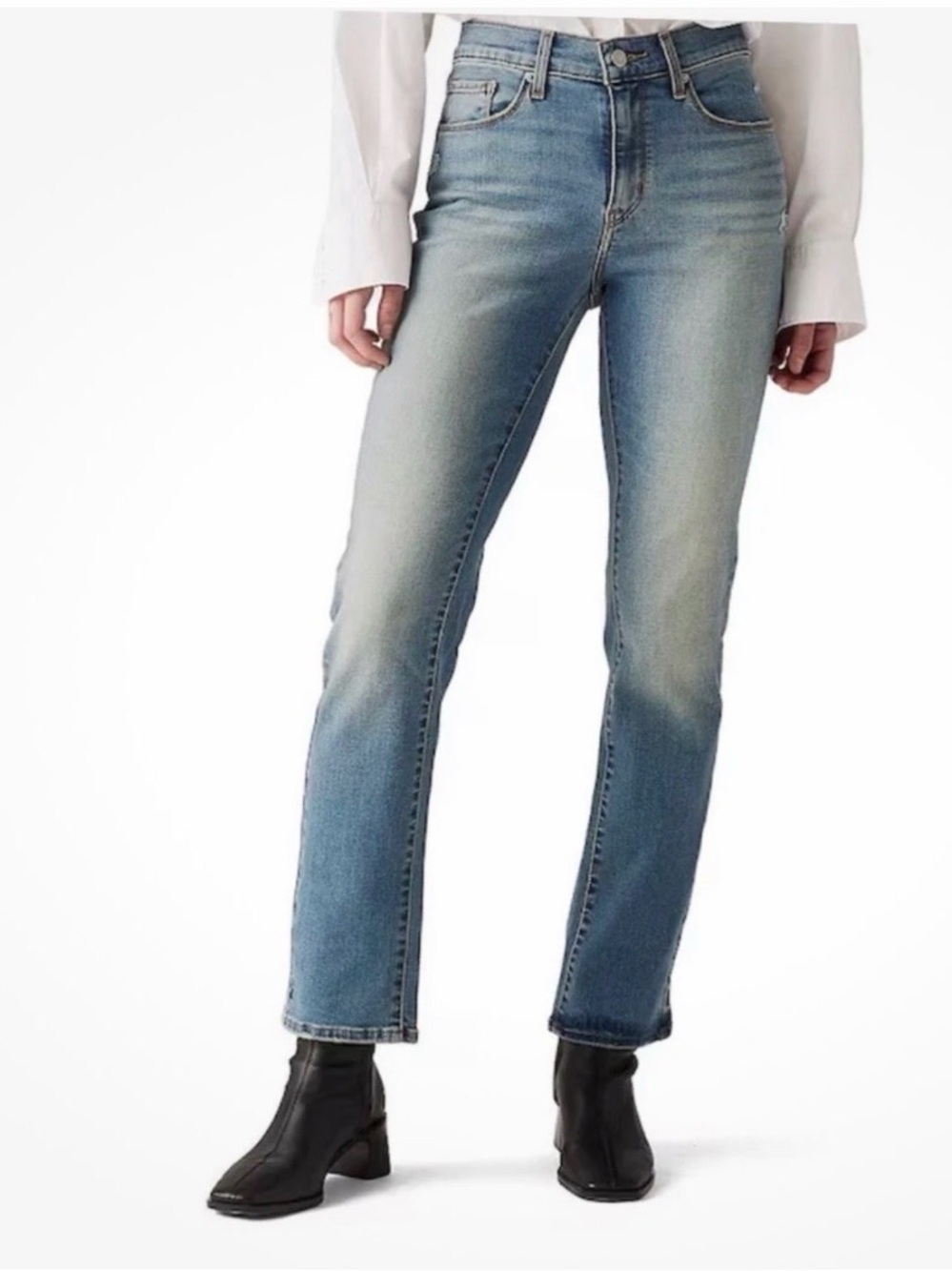 NWT Levi’s Straight Jeans Stretch New Distressed size 8 10 12 14 16 16W 18W 20W - Picture 2 of 11